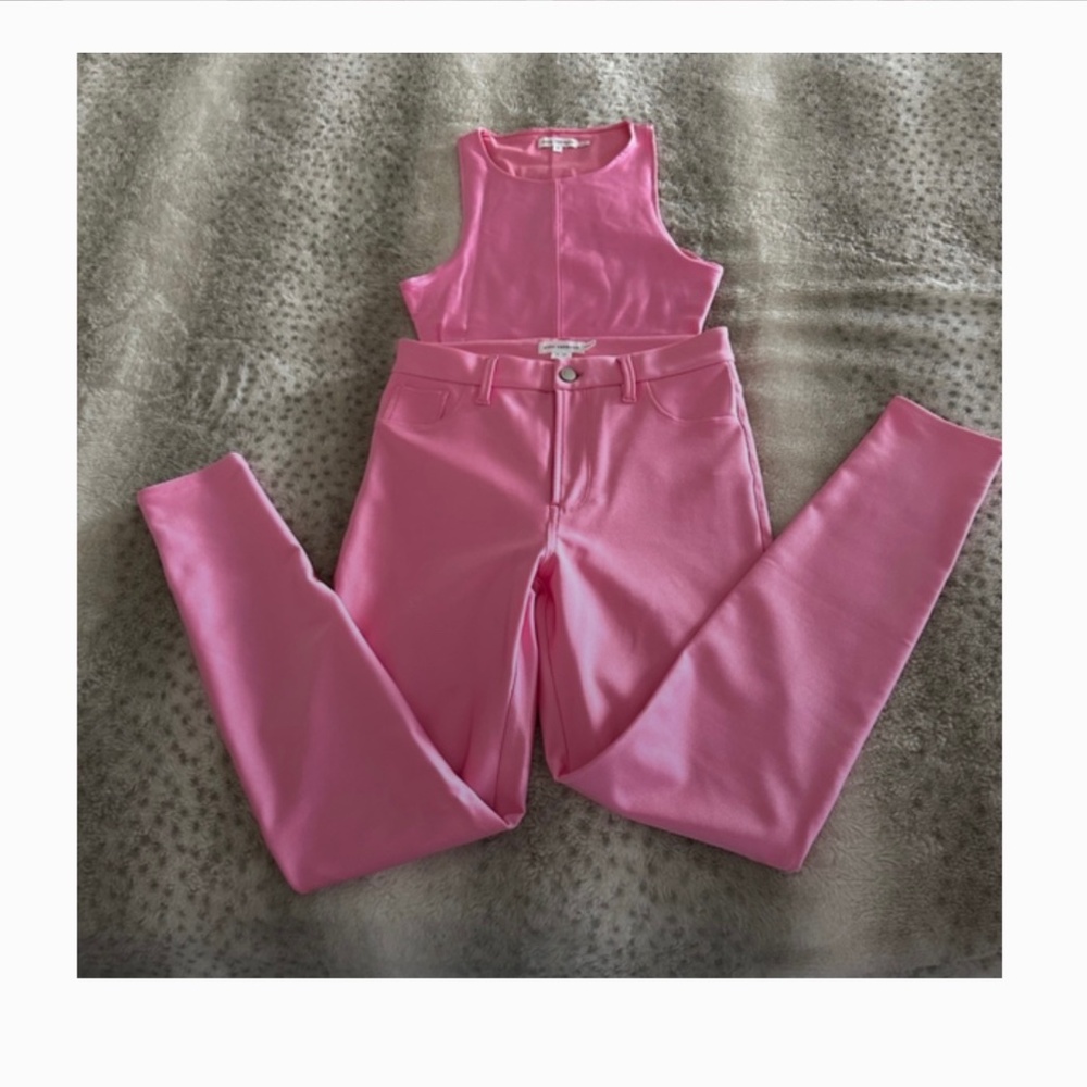 Good American compression shine body suit in size 1 (small), and leggings 4/27